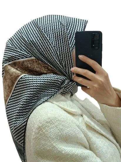 LEVİDOR İ-3804 TWİLL İPEK EŞARP - Resim 2