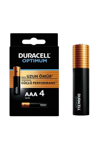 Duracell 4lü Optimum Aaa Kalem Pil - Resim 2