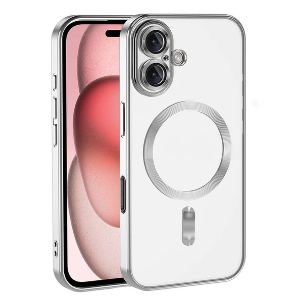 iPhone 16 Kılıf Kamera Korumalı Kablosuz Wireless Şarj Özellikli Demre Kapak ürün görseli 1