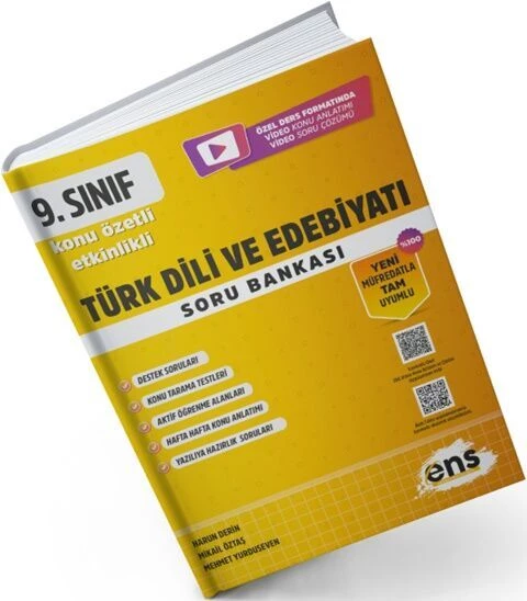 ENS Yayıncılık 9. Sınıf Türk Dili ve Edebiyatı Etkinlikli Soru Bankası ürün görseli 1