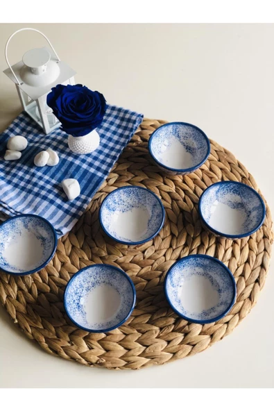 6lı Seramik Kase Lokumluk Reçellik,sosluk Kase ürün görseli 1
