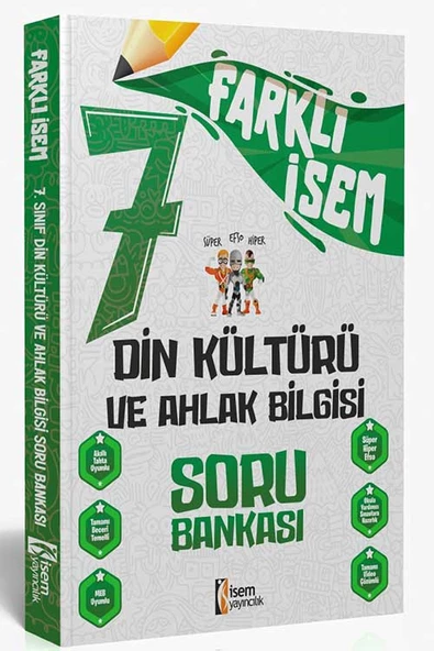 İsem 2025 Farklı İsem 7. Sınıf Din Kültürü Soru Bankası ürün görseli 1