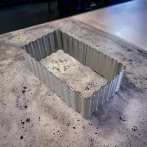 Metal Kurabiye Kopatı | Dikdörtgen Kurabiye Kalıbı 8x4.5 cm ürün görseli 1