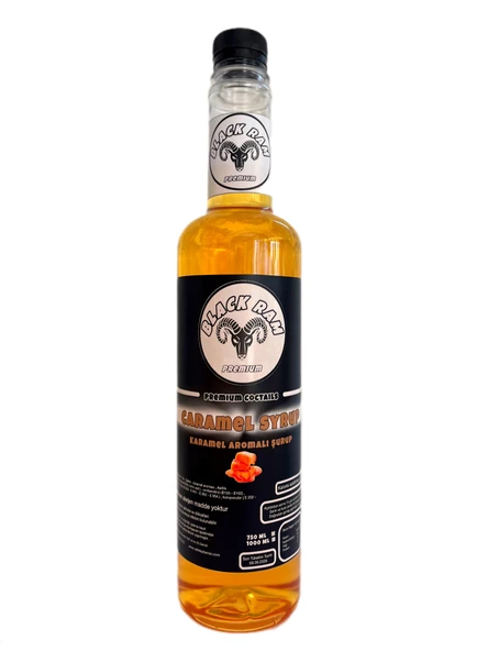 Black Ram Karamel Aromalı Kokteyl Şurubu 750 ml ürün görseli 1