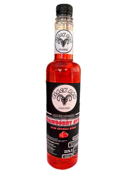 Black Ram Çilek Kokteyl Şurubu 750 ml ürün görseli 1