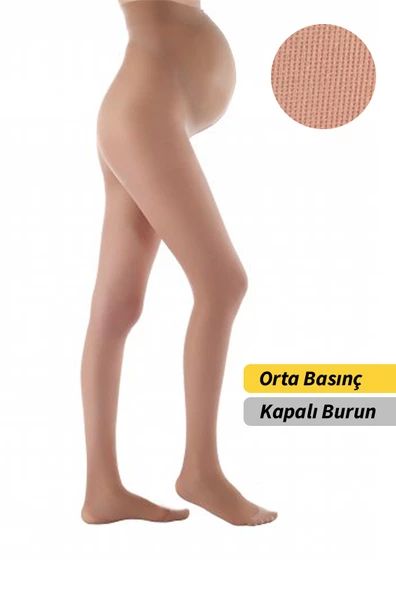 MORSA CYBERG® HAMİLELİK ORTA BASINÇ Varis Çorabı Ccl 2 (Kapalı Burun) ürün görseli 1