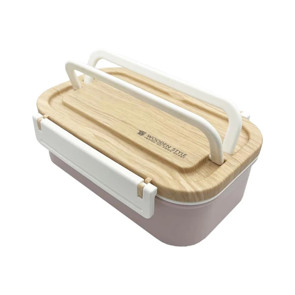 Vagonlife  Çelik Lunch Box 800 Ml WS-014 - PEMBE ürün görseli 1