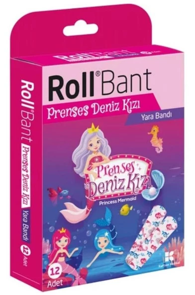 Roll Bant Prenses Deniz Kızı Yara Bandı 12 Adet ürün görseli 1