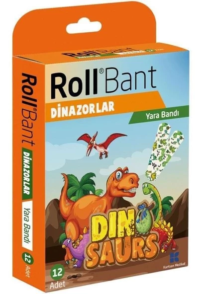 Roll Bant Dinazorlar Yara Bandı 12 Adet ürün görseli 1