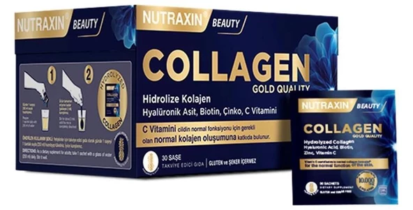 Nutraxin Beauty Collagen Gold Quauty 30 Saşe ürün görseli 1