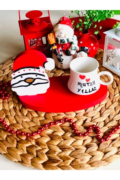 Yılbaşı Noel Baba Kahve Fincanı - Resim 3