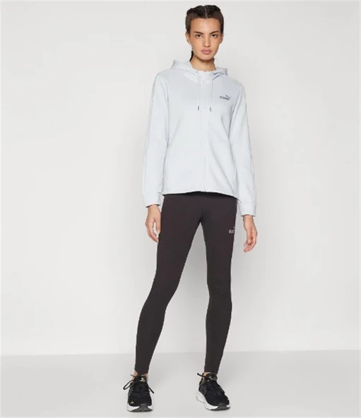 Puma Metallic Tracksuit Gümüş Kadın Eşofman Takımı - 683046 42 ürün görseli 1