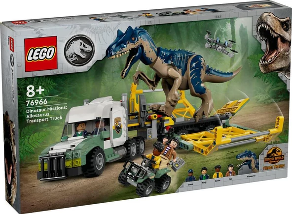 LEGO Jurassic World 76966 Dinosaur Missions: Allosaurus Transport Truck ürün görseli 1