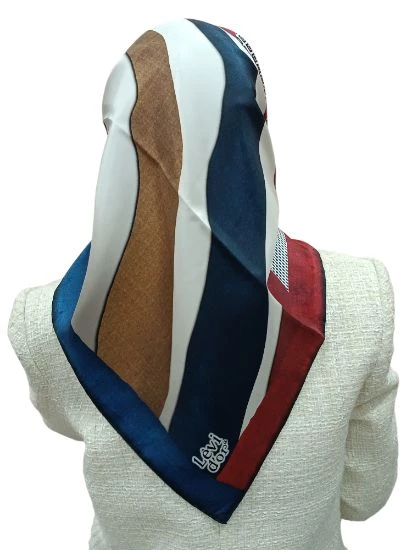 LEVİDOR İ-3815 TWİLL İPEK EŞARP - Resim 9
