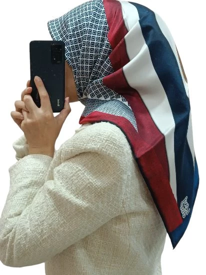 LEVİDOR İ-3815 TWİLL İPEK EŞARP - Resim 7