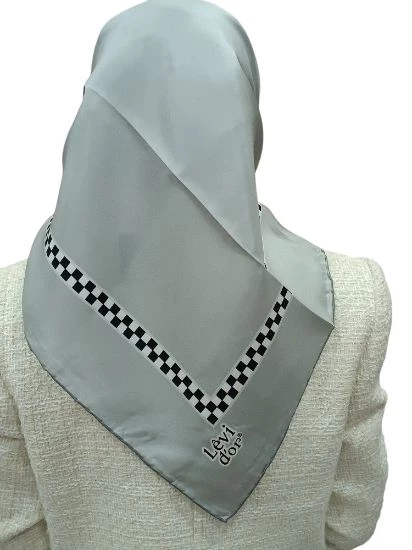 LEVİDOR İ-3813 TWİLL İPEK EŞARP - Resim 6