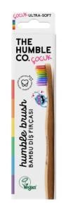 Humble Brush Kids Ultra-Soft Bambu Çocuk Diş Fırçası | Gökkuşağı ürün görseli 1