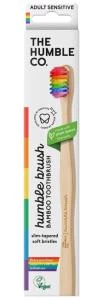 Humble Brush Adult Sensitive Proud Bambu Diş Fırçası | Gökkuşağı ürün görseli 1