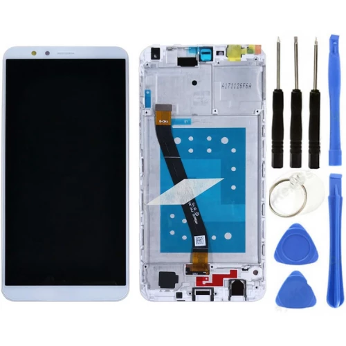TE Huawei Honor 7X Uyumlu Çıtalı Lcd Ekran Dokunmatik Beyaz + Tamir Seti ürün görseli 1