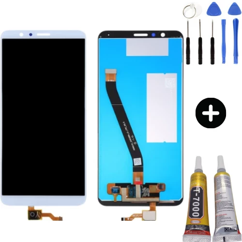 TE Huawei Honor 7X Uyumlu HK Lcd Ekran Dokunmatik Beyaz  + Montaj Seti ürün görseli 1