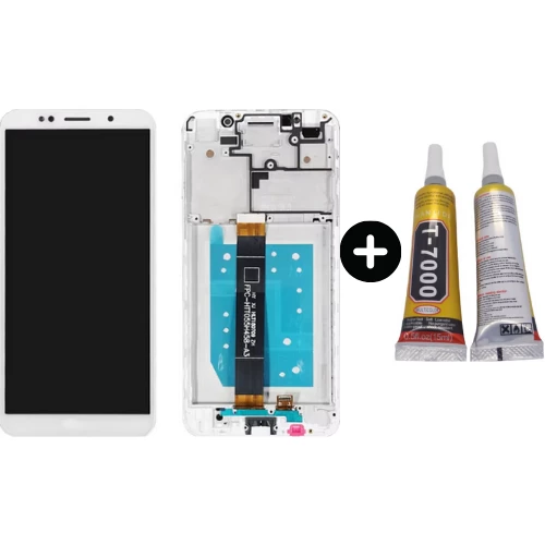 TE Huawei Honor 7S Uyumlu Çıtalı HK Lcd Ekran Dokunmatik Beyaz + B7000 ürün görseli 1