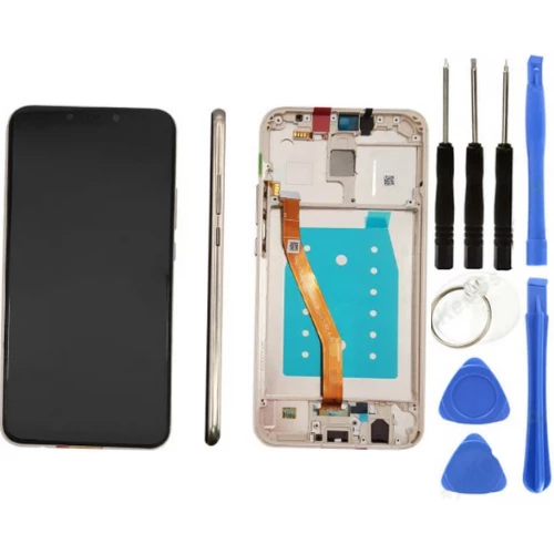 TE Huawei Mate 20 Lite Uyumlu Çıtalı A KaLite Uyumlu Lcd Ekran Dokunmatik Gold + Tamir Seti ürün görseli 1