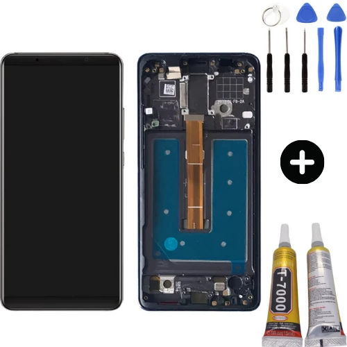TE Huawei Mate 10 Pro Uyumlu  Çıtalı Servis Çıtalı Lcd Ekran Dokunmatik Siyah + Montaj Seti ürün görseli 1
