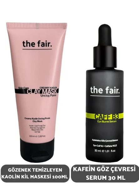 the fair. Gözenek Temizleyen Kaolin Kil Maskesi 100 ml ve Kafein Göz Çevresi Serum 30 ml ürün görseli 1