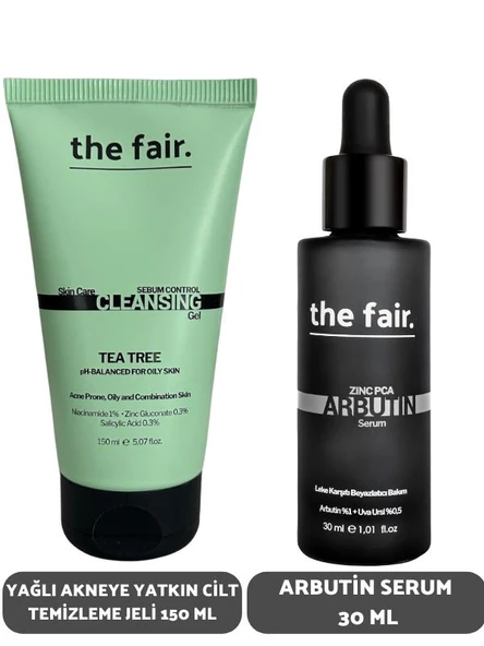 the fair. Yağlı Akneye Yatkın Cilt Temizleme Jeli 150 ml ve Arbutin Serum 30 ml ürün görseli 1