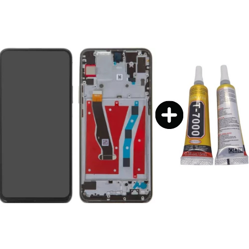 TE Huawei P Smart Z Uyumlu Çıtalı Lcd Ekran Dokunmatilk Siyah + B7000 ürün görseli 1