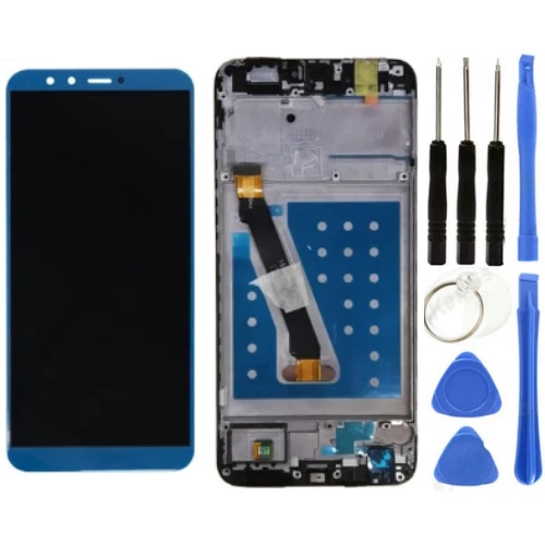TE Huawei P Smart 2018 Uyumlu Çıtalı Servis Lcd Ekran Dokunmatik Mavi + Tamir Seti ürün görseli 1
