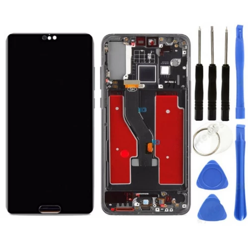 TE Huawei P20 Pro Uyumlu Çıtalı Servis Lcd Ekran Dokunmatik + Tamir Seti ürün görseli 1