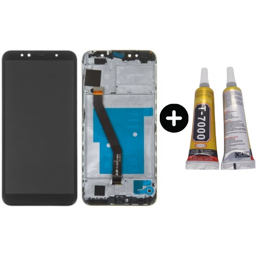 TE Huawei Y6 2018 Uyumlu Çıtalı Servis Lcd Ekran Dokunmatik Siyah+ B7000 ürün görseli 1