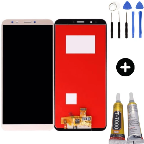 TE Huawei Y7 2018 Uyumlu OLED Lcd Ekran Dokunmatik Gold + Montaj Seti ürün görseli 1