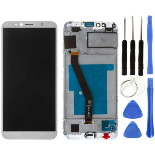 TE Huawei Y6 2018 Uyumlu Çıtalı A Kalite Lcd Ekran Dokunmatik Beyaz+ Tamir Seti ürün görseli 1