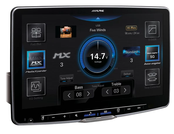 ALPINE ILX-F115 DAB+, Apple CarPlay ve Android Auto Özelliğin sahip 1 DIN  11-Inch Medya Alıcı ürün görseli 1