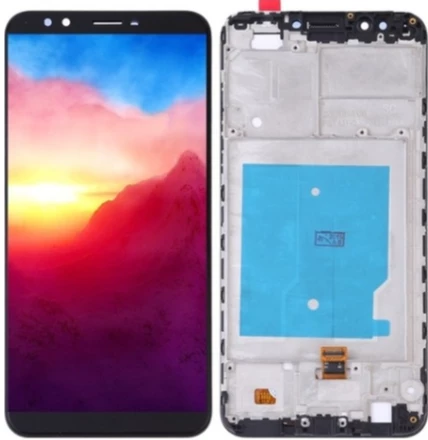 TE Huawei Y7 2018 Uyumlu Çıtalı Servis Lcd Ekran Dokunmatik Siyah ürün görseli 1