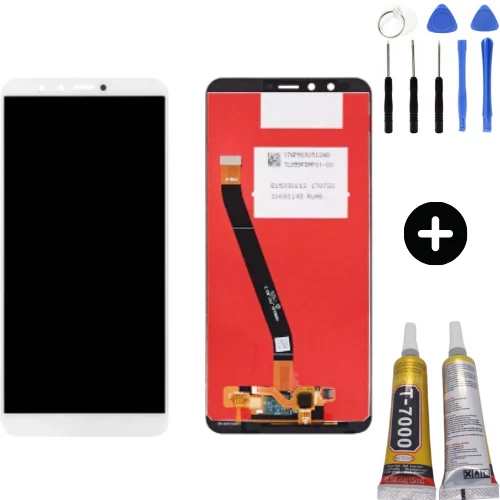 TE Huawei Y9 2018 Uyumlu HK Lcd Ekran Dokunmatik Beyaz+ Montaj Seti ürün görseli 1
