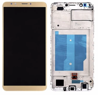 TE Huawei Y7 2018 Uyumlu Çıtalı Servis Lcd Ekran Dokunmatik Gold ürün görseli 1