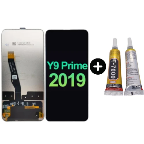 TE Huawei Y9 Prime 2019 Uyumlu OLED Lcd Ekran Dokunmatik Siyah + B7000 ürün görseli 1