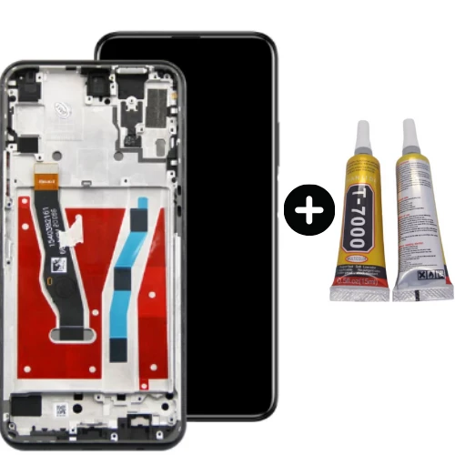 TE Huawei Y9S Uyumlu Çıtalı Lcd Ekran Dokunmatik + B7000 ürün görseli 1