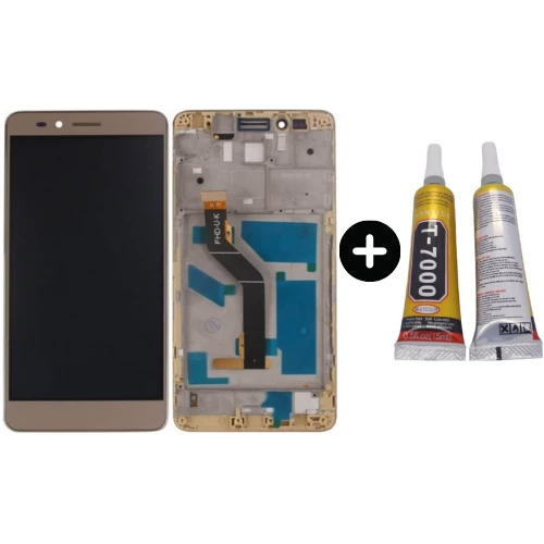 TE Huawei Honor 5X Uyumlu Çıtalı Oled Lcd Ekran Dokunmatik Gold + B7000 ürün görseli 1