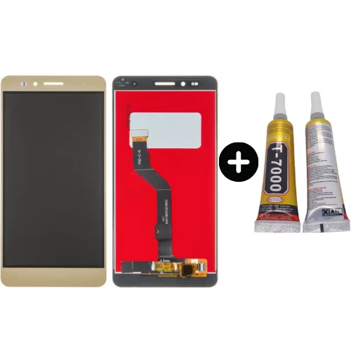 TE Huawei Honor 5X Uyumlu Lcd Ekran Dokunmatik Gold + B7000 ürün görseli 1