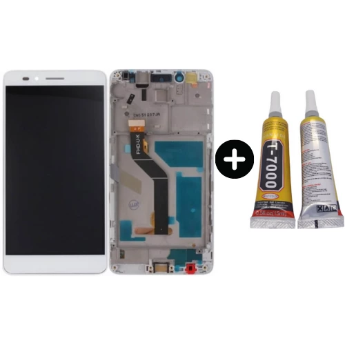 TE Huawei Honor 5X Uyumlu Çıtalı A Kalite Lcd Ekran Dokunmatik Beyaz + B7000 ürün görseli 1