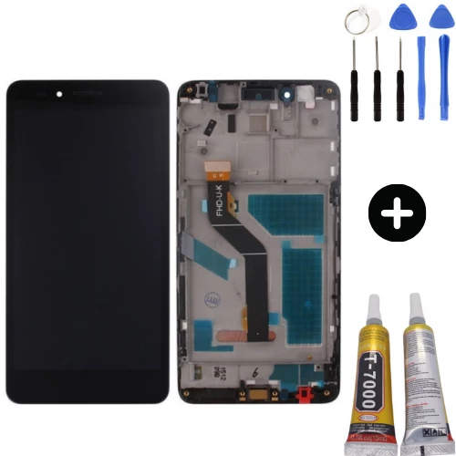 TE Huawei Honor 5X Uyumlu Çıtalı HK Lcd Ekran Dokunmatik Siyah + Montaj Seti ürün görseli 1
