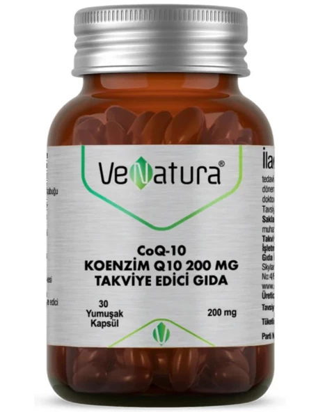 Venatura CoQ-10 Koenzim Q10 200mg 30 Kapsül ürün görseli 1