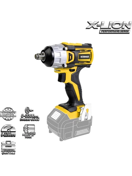 Rtrmax Kömürsüz Somun Sıkma 18V (Aküsüz) RTX2028B ürün görseli 1