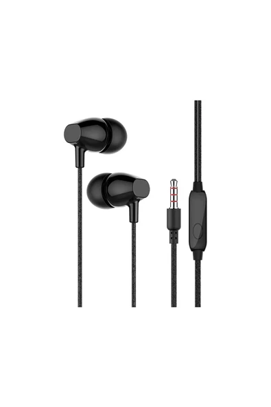 Sunix -08 Kulak Içi Mikrofonlu 3.5mm Jack Girişli Kulaklık -siyah-beyaz ürün görseli 1