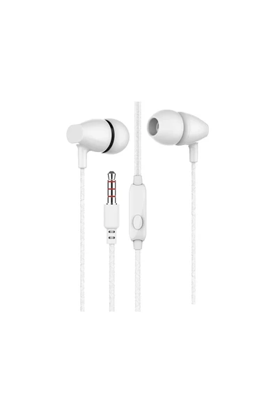 Sunix -08 Kulak Içi Mikrofonlu 3.5mm Jack Girişli Kulaklık -siyah-beyaz ürün görseli 1