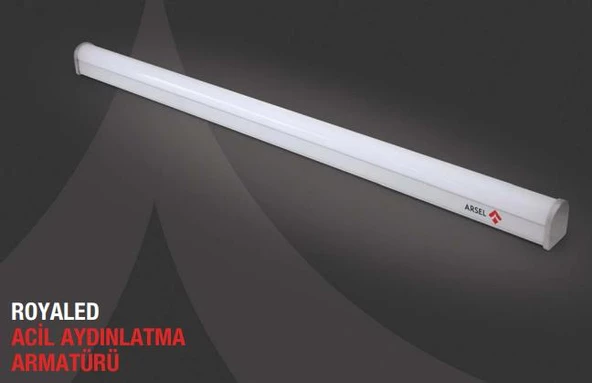 Arsel Royaled RL-8111 Acil Aydınlatma Armatürü Sürekli ve Kesintide 60 Dak. Yanan Led Lamba ürün görseli 1